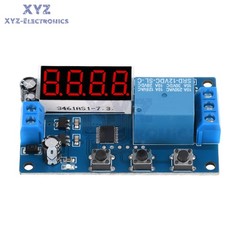 10PCS DC12V LED Display Digital Delay Timer Control Switch Relay Module PLC