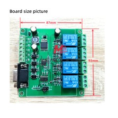 Modbus RTU 4 Channel Relay Switch module RS232/TTL UART Interface DC 7V~24V