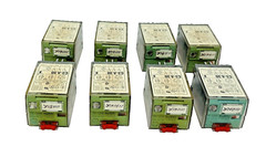 8 Each Releco Serie MR-C C3-A 30X, 10 Amp, Used, Professionally Pulled