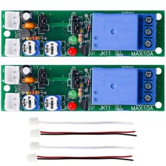2PC 12V Infinite Cycle Delay Time Timer Relay Turn ON OFF Switch Loop Modules US