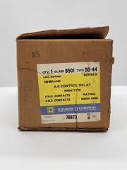 Square D 8501 DO-44 AC Control Relay 10A 4P 600V Series B 120/110V Coil