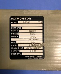 Foxboro 874 Resistivity Controller Control Monitor 874RS-AI ST A