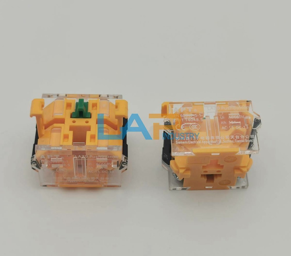 QTY:2 New For APT Push Button Switch Base LA39-C10 AC660V 10A AC-15