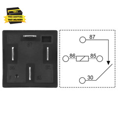2 Pack Car Relay, 48V 40A, 4 Pin SPST, Automotive Switches and Starters, Waterpr