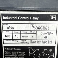 Cutler Hammer AR4A Industrial Control Relay 600V 10 A A-35
