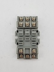 Idec RR3B-U General Purpose Relay w Socket 10A 3P 120V 11Pin 24V Coil