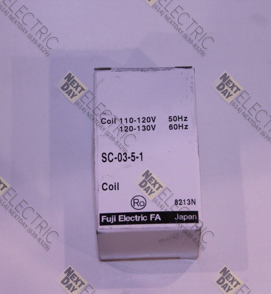 Fuji, SC-03-5-1, Relay Starter Contactor Coil 110-120v 120-130v 8213C