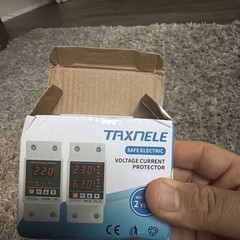 110V 63A Adjustable Voltage Protector Over Under Voltage Relay DIN Rail 50/60Hz