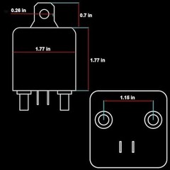 Relay 120A, 12V Continuous Duty Relay, 4 Pin High Current Size: 12v-120a-4pin