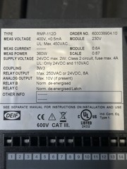 DEIF Uni-Line RMV-112D Voltage Relay