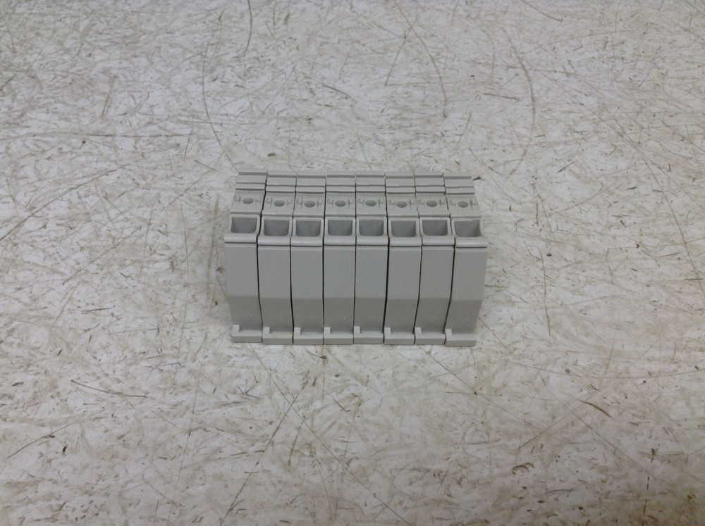 Entrelec BADL Grey Gray Wire Terminal End Cap Barrier Lot of 8