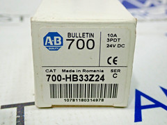 Allen Bradley 700–HB33Z24 Relay 10 amp 3PDT 24V DC Ser C New