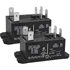T92P7A22-120 Power Relay (Pack of 2), DPST-NO (2 Form A) – 120VAC, 30A 6-Pins Ge
