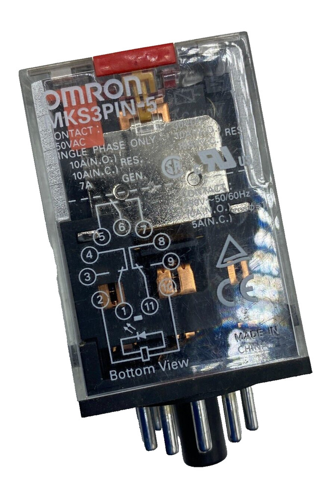 OMRON MKS3PIN-5 RELAY SINGLE PHASE 250V 50/60HZ MKS3PIN5🔔