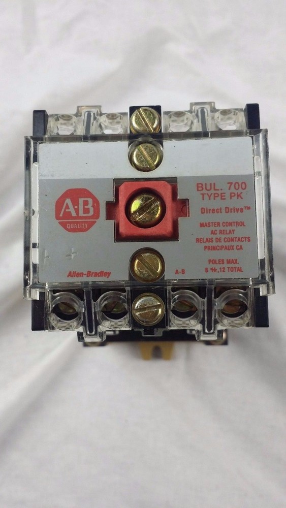 Allen Bradley AC Relay Type PK 700-PK800A1 Coil 110/115-120VAC