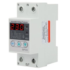 63A 230V Under Over Voltage Protector Adjustable Recovery Protective Relay