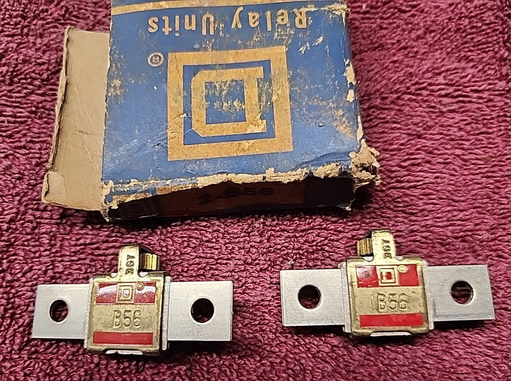 NEW OLD STOCK Square D thermal overload relay heater element unit B56 LOT OF 2