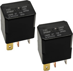 Relay ACM33221 (Set of 2), Multipurpose Automotive Relay 12VDC 4Pins Compatible