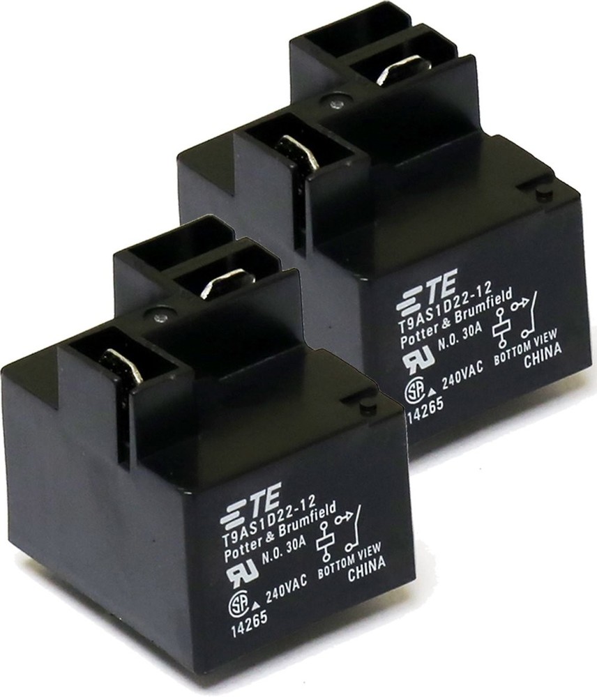 TE (1-1419104-7) T9AS1D22-12 (Pack of 2) 30A Relay 240VAC 30 amps 240 Volts, …