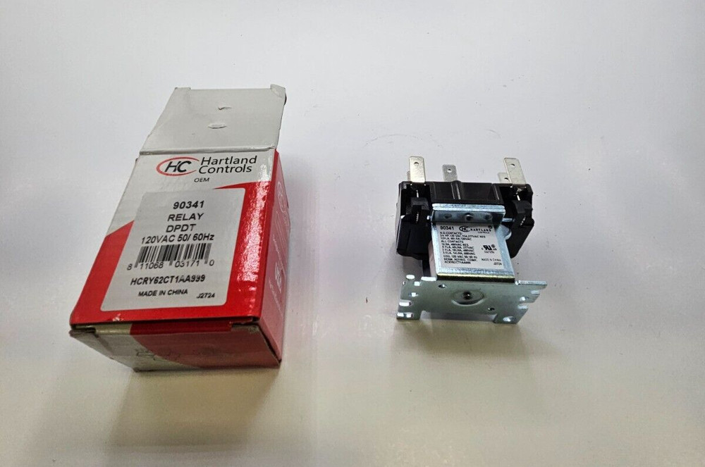 HARTLAND CONTROLS Relay DPDT 90341 120VAC 50/60Hz HCRY62CT1AA999