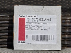 Cutler-Hammer 9575H2614-66 Type AA relay 120 volt 1 NO 1 NC 12amp 600 volt