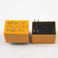 10Pcs Hui Ke HK4100F-DC12V-SHG 12VDC 5A 125VAC Power Relay 6Pin new
