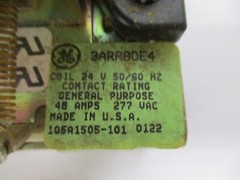 GE, 3ARR8DEA, COIL 24V 50/60HZ CONTACT GENERAL PURPOSE, 48AMP 277VAC