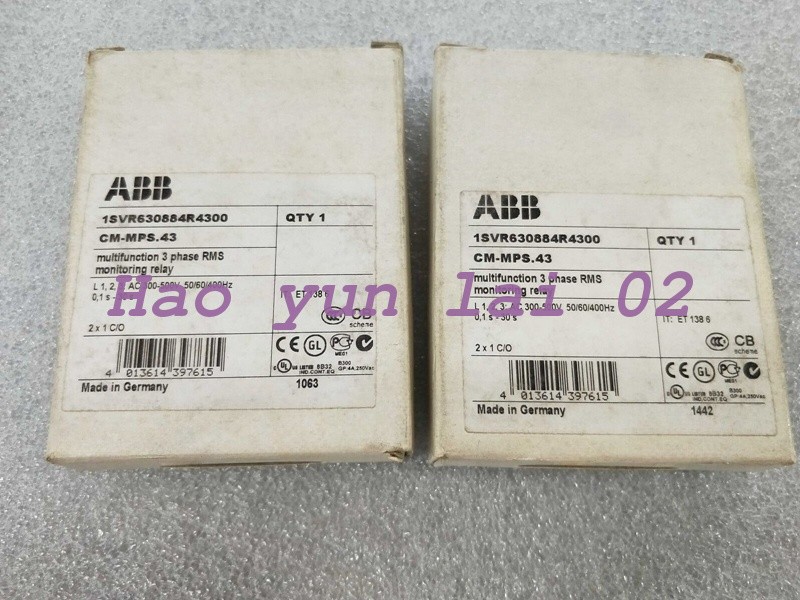 1PCS New CM-MPS.43 1SVR630884R4300 Three Phase Monitoring Relay