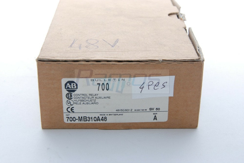 700-MB310A48 ALLEN BRADLEY Lot Of 4 Control Relays Warehouse In Italy
