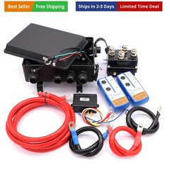 12V 500A Winch Solenoid Contactor Relay with Box and Twin Remote Controller K…