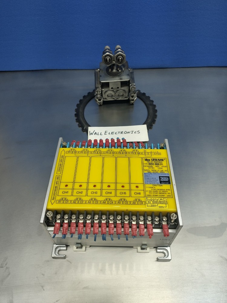 IDEC IZBARL IBRC6062R Intrinsically Safe Relay Barrier Module =Used=