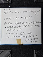 RK1-24V High Frequency Relay 9 Pins x 50pcs. (New In Box)
