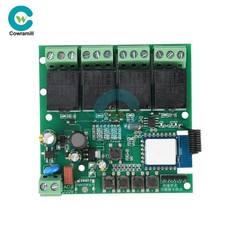 AC220V 3Mode 4Way WiFi Remote Control Relay Switch Module 433MHz Works with Tuya
