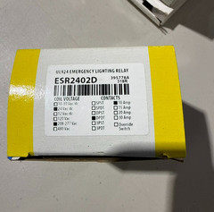 Functional Devices RIB ESR2402D Emergency Lighting Relay UL924 24V 208-277V