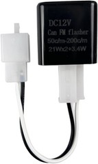 Adjustable 2 Prong Electronic LED Flasher Relay with Wires for Bikes Motorcycles