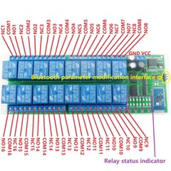 New 16 Channel Android Phone Bluetooth-compatible Control Relay Module