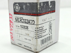 General Electric MCRC022ATD Auxiliary Contactor Relay MCRC022AT