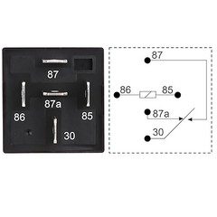 4 Pack JD1914 Car Relay, 12V 40A, 5 Pin SPDT, Automot Item Package Quantity: 4