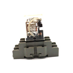 Philips ECG RLY2243, 2-Pole, 24VAC, 10 Amp, 8-Blade Relay & RLY9121 Socket