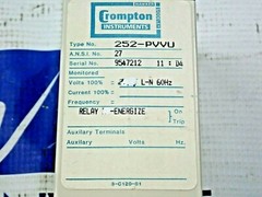 Crompton 252-PVVU Protector Relay