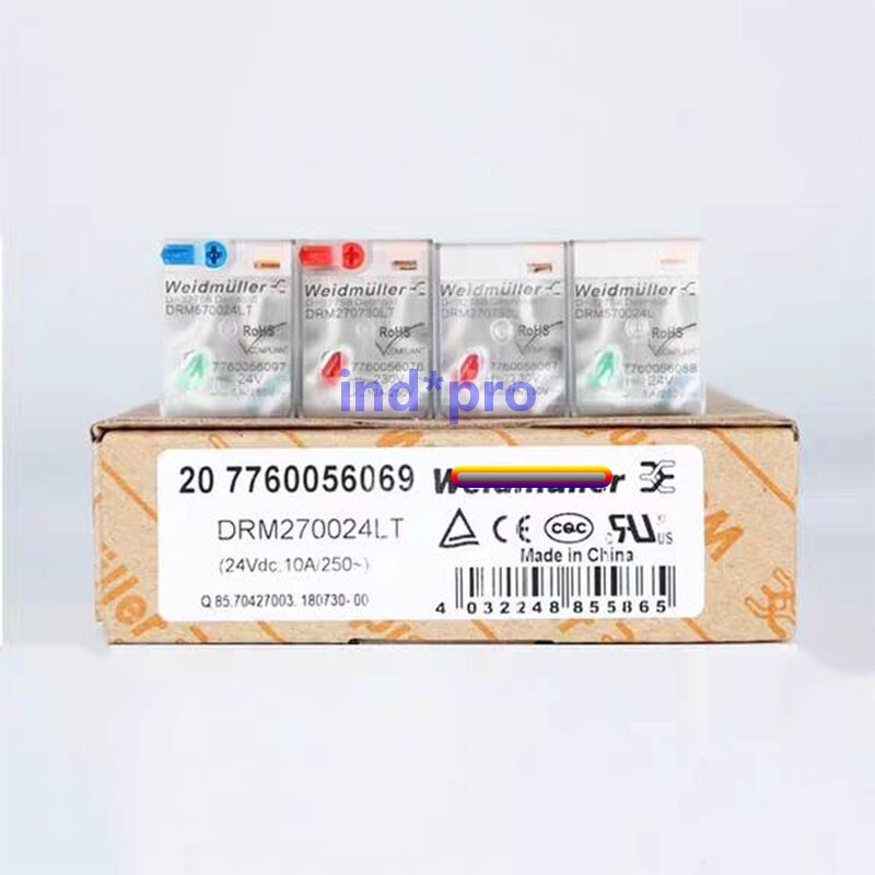 20PCS/Box New DRM270024LT Intermediate Relay 24VDC 10A/250V 8Pin 207760056069