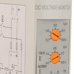 Voltage Monitoring Relay DC 12V/24V/36V/48V Over-Voltage and Under-Voltage Prote