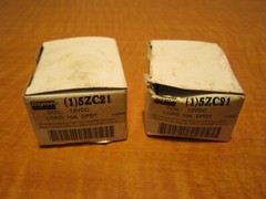 (2) Plug in Relay 8 Pins DPDT 10 Amps 12 VAC 0.9 Coil VA Rating PBC Socket NEW