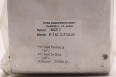 ROSS ENGINEERING CORP. ROSS ENGINEERING CORP. HIGH VOLTAGE RE E12-NC-12-2-750-BD