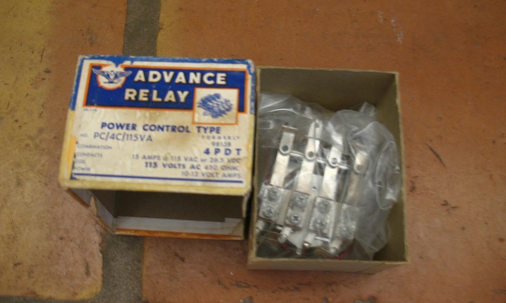 H14 – ADVANCE RELAY POWER CONTROL TYPE PC/4C/115VA, New Sealed In Original Box.