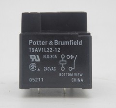 Potter & Brumfield T9A Series Power Relay 30A T9AV1L22-12