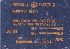 GE Industrial Relay 3ARR4FC7 120V Coil USED TESTED WORKS