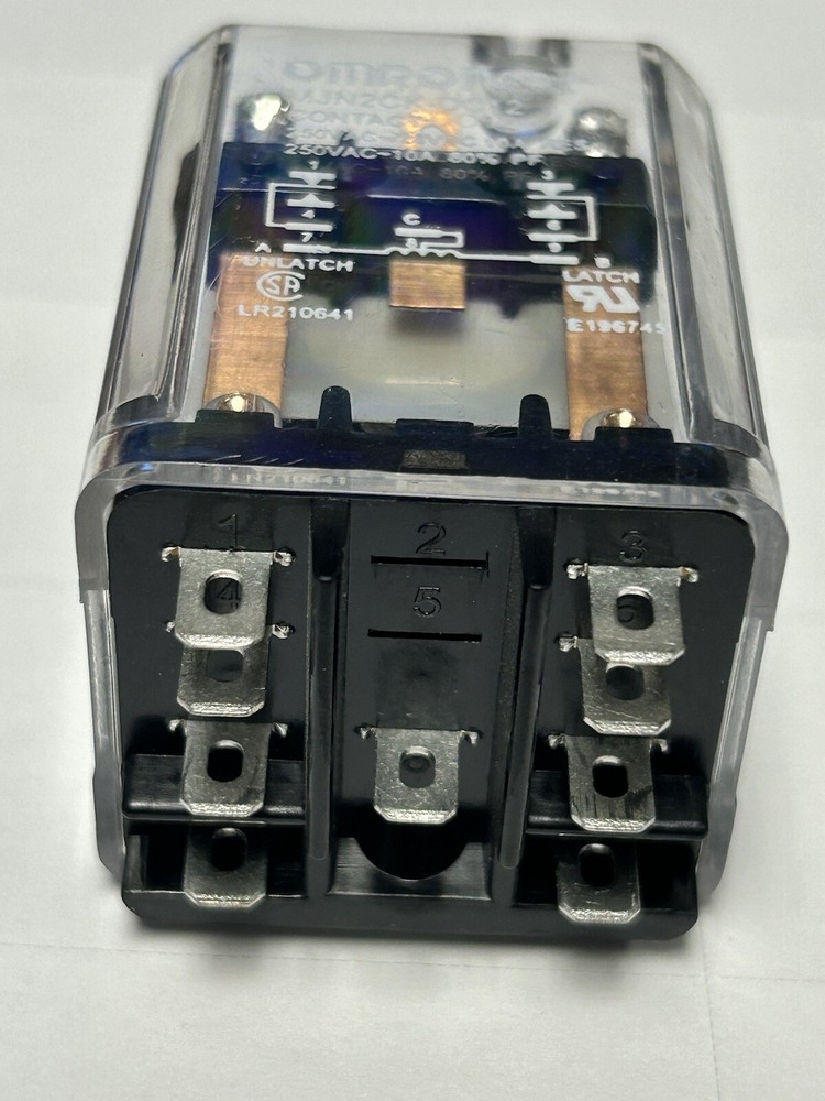 NEW OMRON MJN2CK-DC12 Single Coil Latching Relay 9 Pin 12VDC 10A DPDT 100Ma