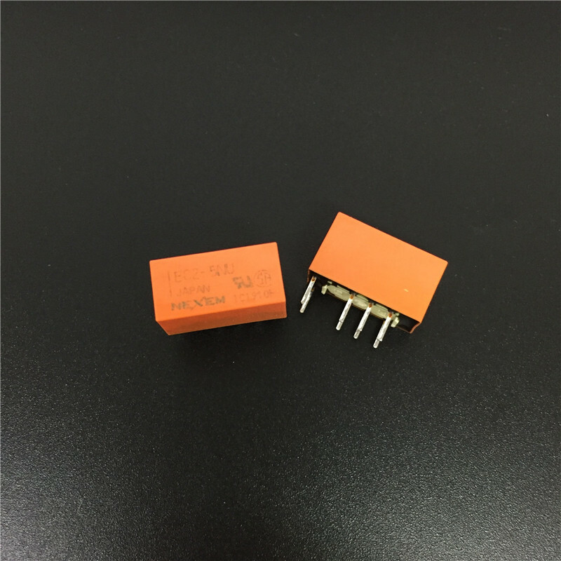 2PCS NEW EC2-5NU 5VDC NEC 2A Max HIGH BREAKDOWN VOLTAGE Relay