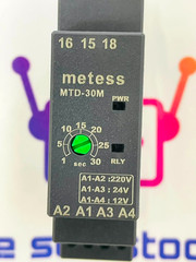 Metess MTD-30M Industrial Timer Relay 220V AC / 12-24V AC/DC